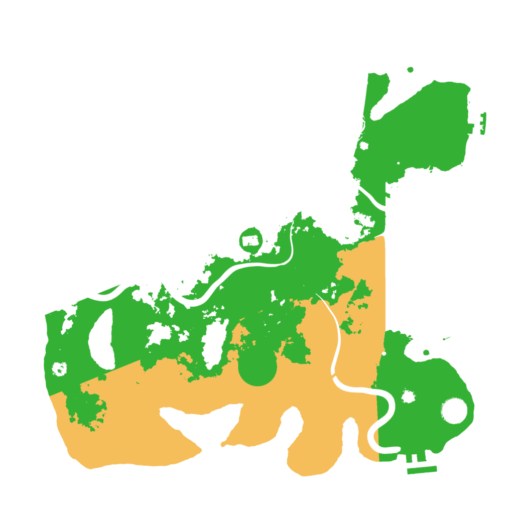 Biome Rust Map: Procedural Map, Size: 3500, Seed: 1291439988