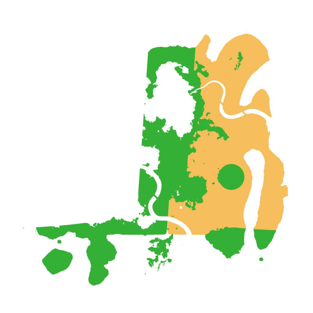 Biome Rust Map: Procedural Map, Size: 3200, Seed: 1237
