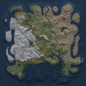 Thumbnail Rust Map: Procedural Map, Size: 4250, Seed: 100279275, 16 Monuments