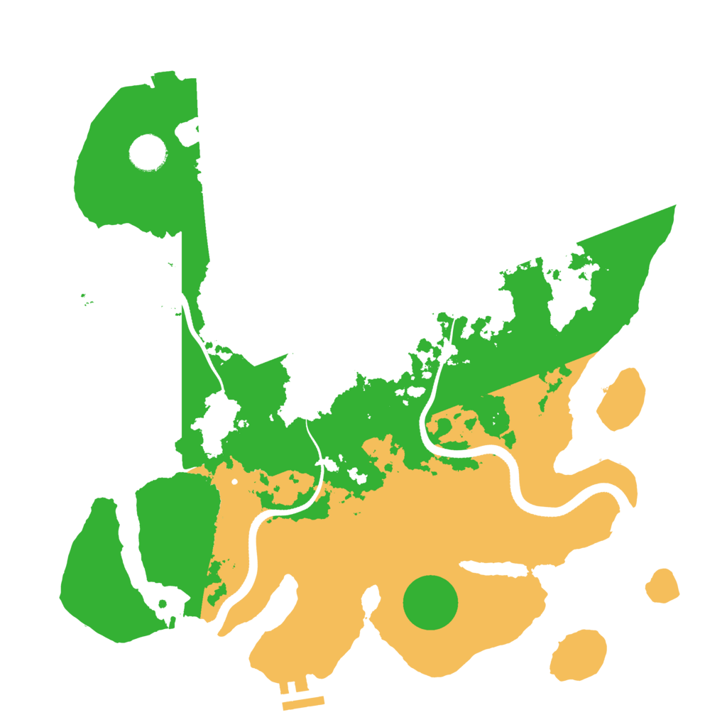 Biome Rust Map: Procedural Map, Size: 3500, Seed: 75546576