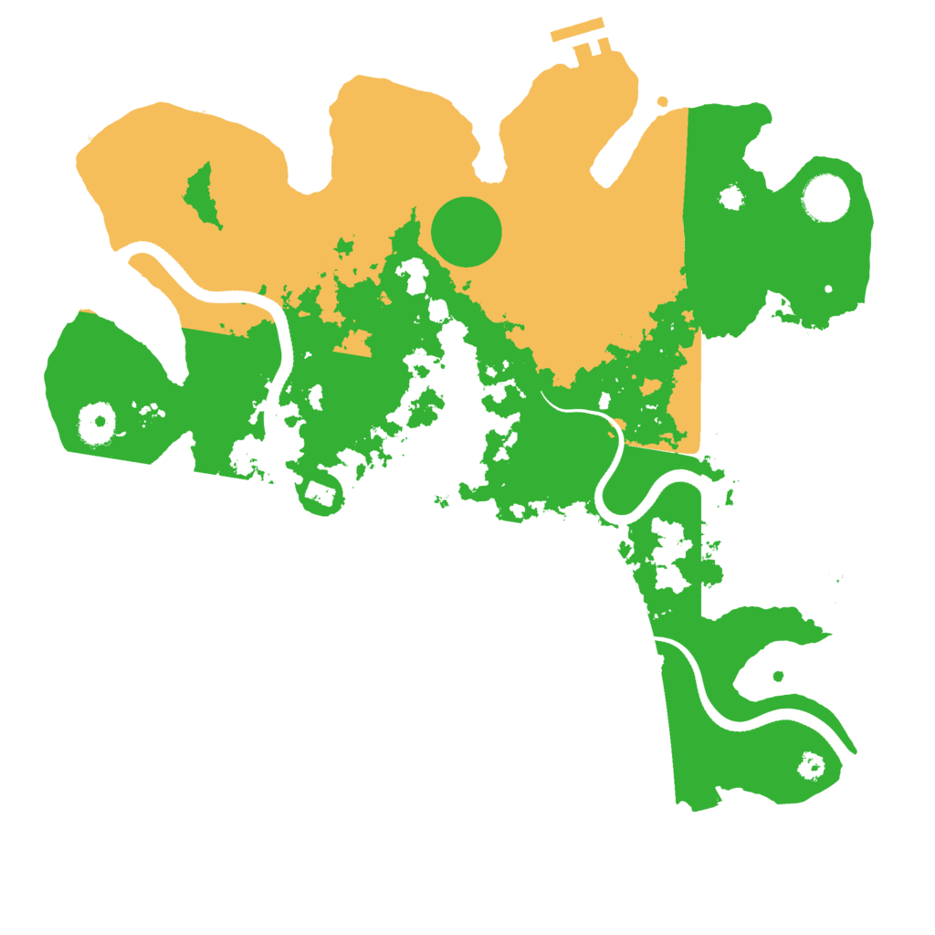 Biome Rust Map: Procedural Map, Size: 3500, Seed: 985793666