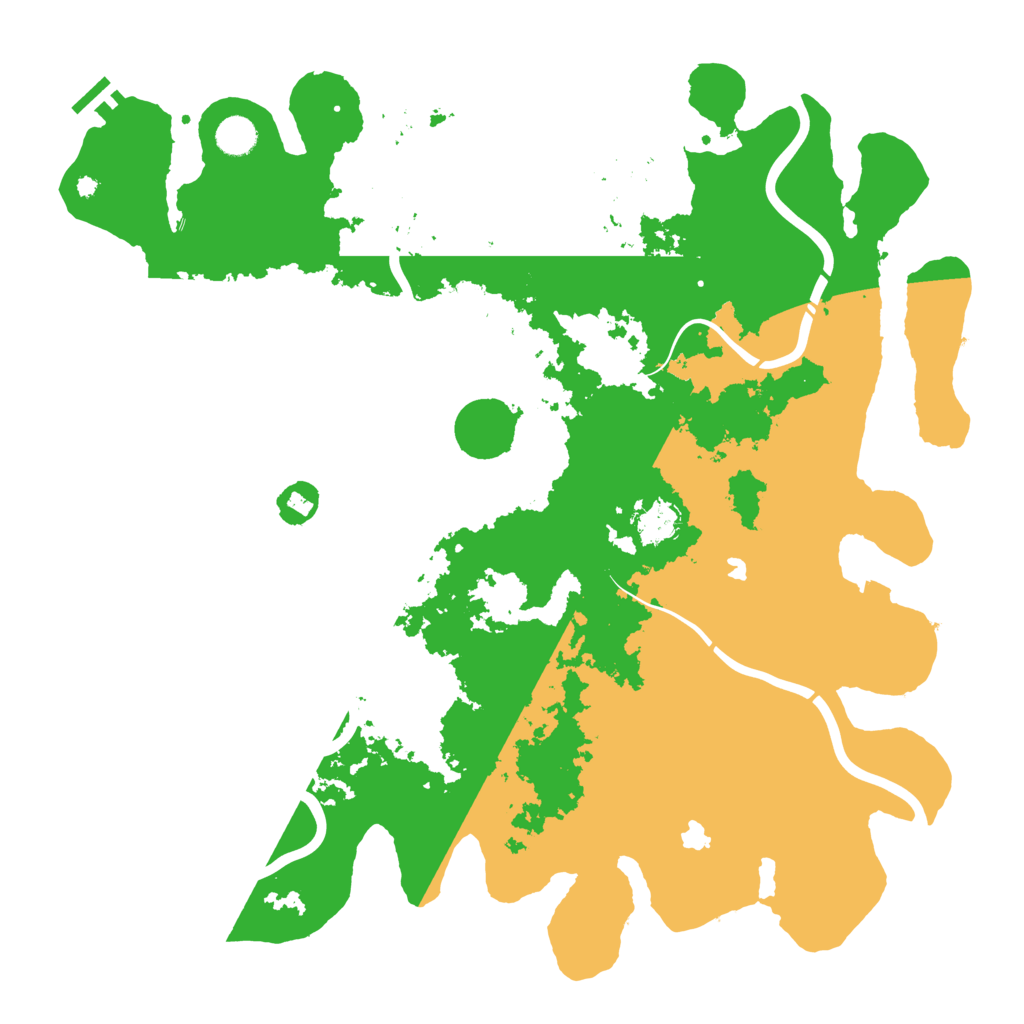 Biome Rust Map: Procedural Map, Size: 4500, Seed: 35547