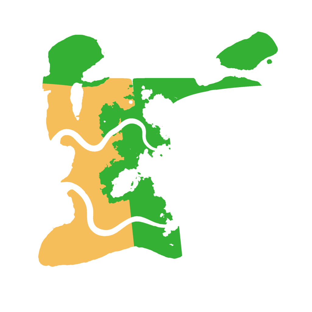 Biome Rust Map: Procedural Map, Size: 2500, Seed: 202148646