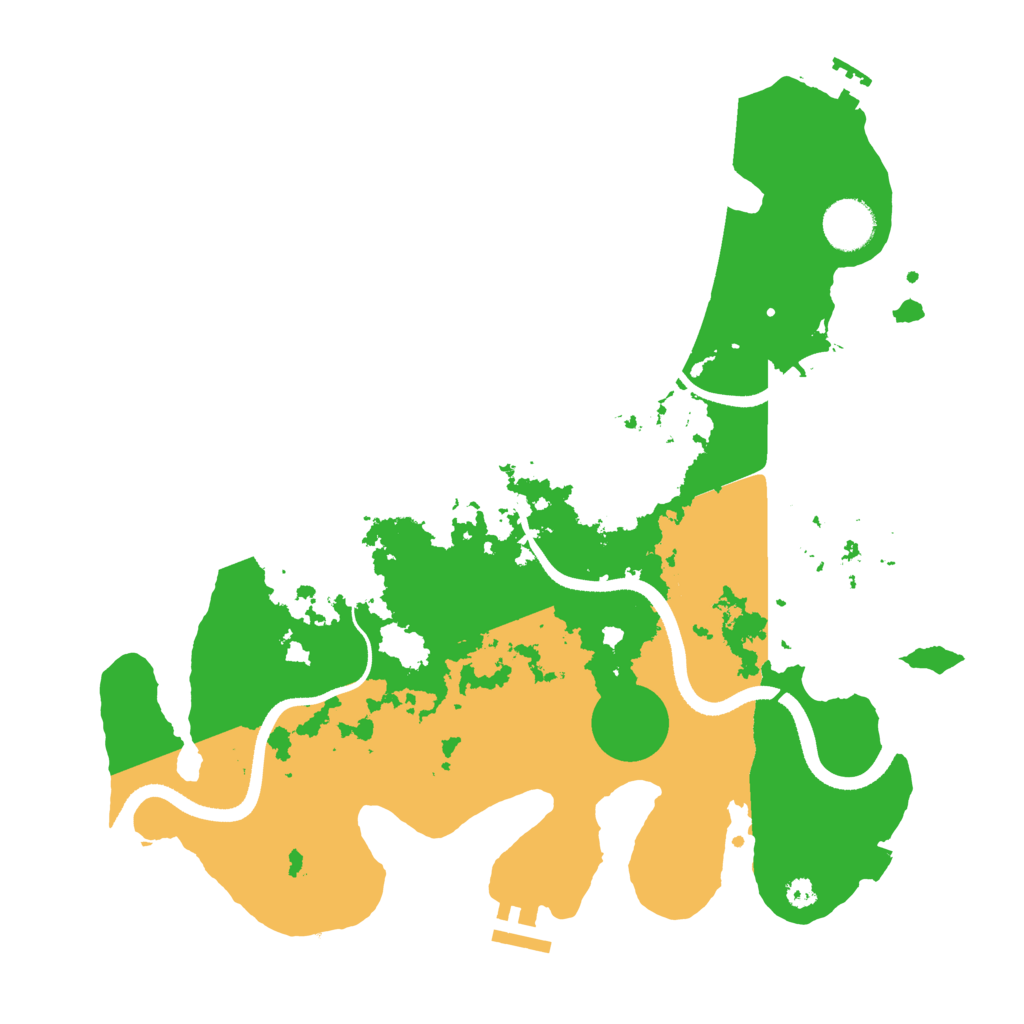 Biome Rust Map: Procedural Map, Size: 3500, Seed: 75070095