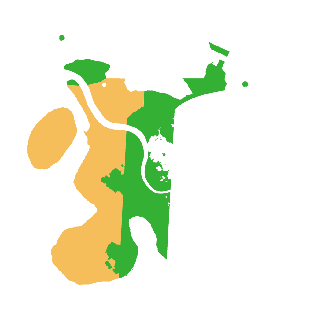 Biome Rust Map: Procedural Map, Size: 2200, Seed: 593465153