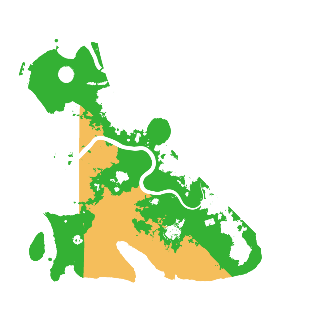 Biome Rust Map: Procedural Map, Size: 3500, Seed: 1244578