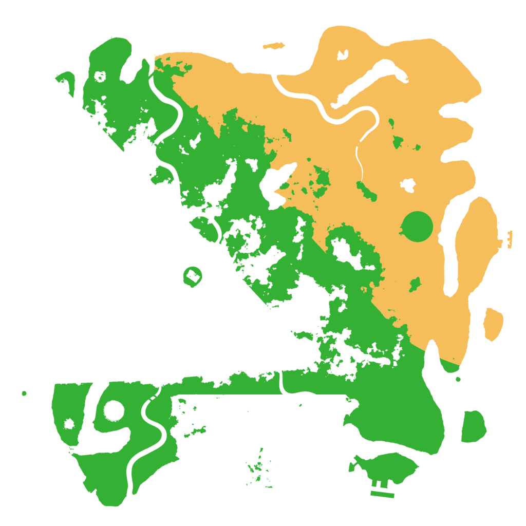 Biome Rust Map: Procedural Map, Size: 4500, Seed: 275126102