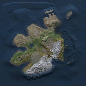 Thumbnail Rust Map: Procedural Map, Size: 2000, Seed: 737773865, 5 Monuments