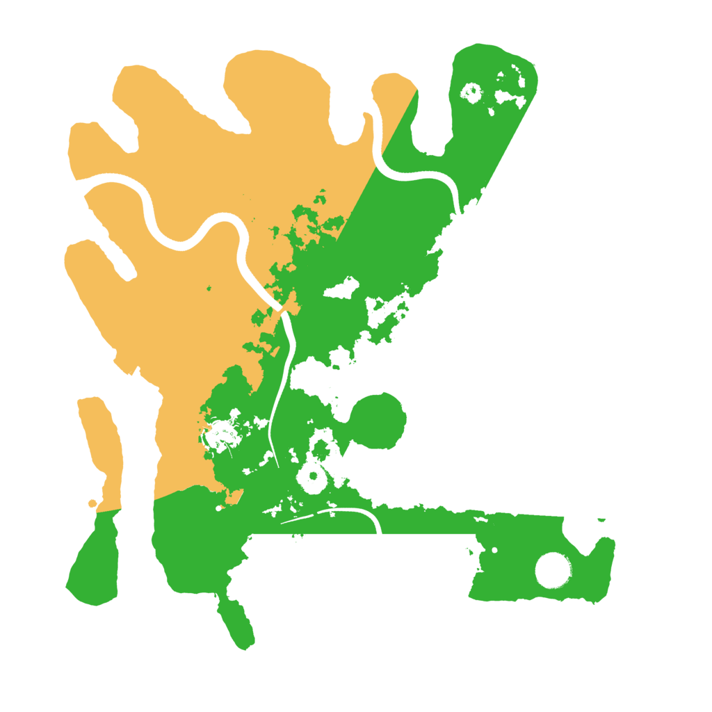 Biome Rust Map: Procedural Map, Size: 3500, Seed: 616085521