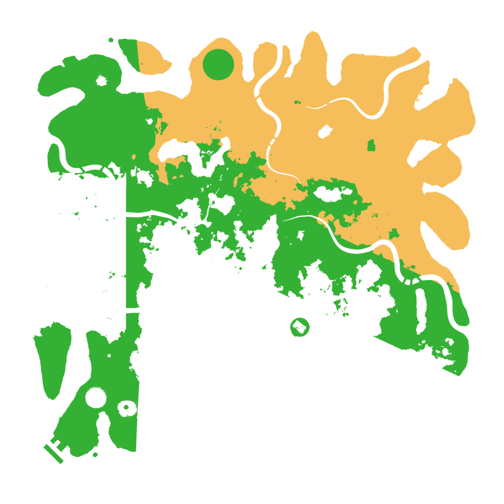 Biome Rust Map: Procedural Map, Size: 4250, Seed: 307391048