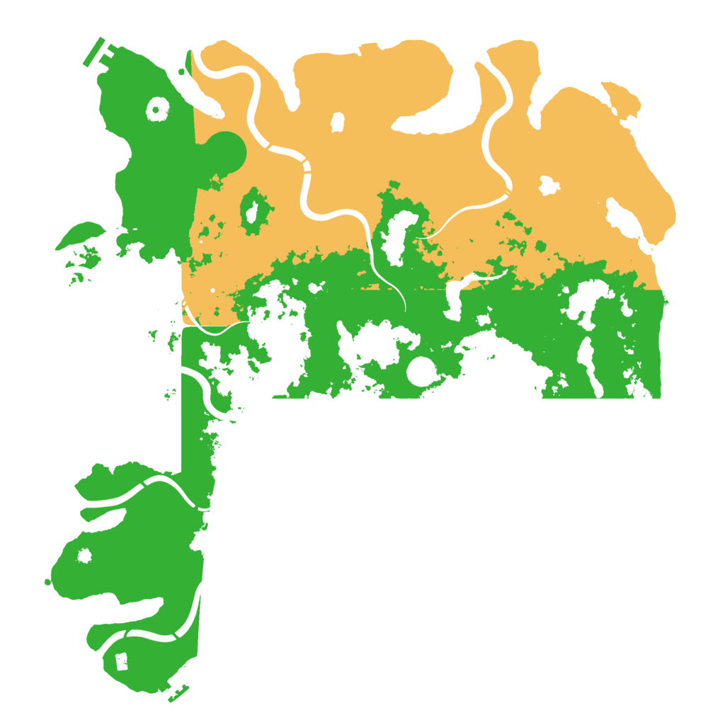 Biome Rust Map: Procedural Map, Size: 4500, Seed: 411426928