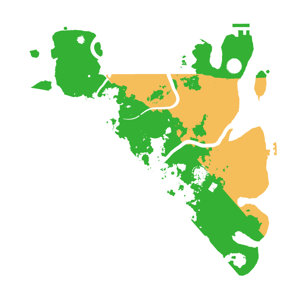 Biome Rust Map: Procedural Map, Size: 3500, Seed: 100191