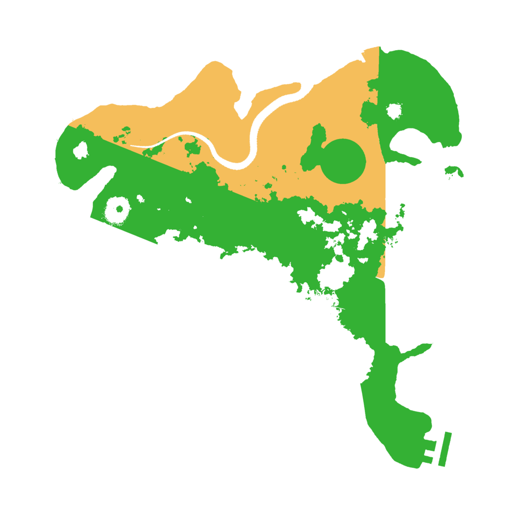 Biome Rust Map: Procedural Map, Size: 3000, Seed: 12412
