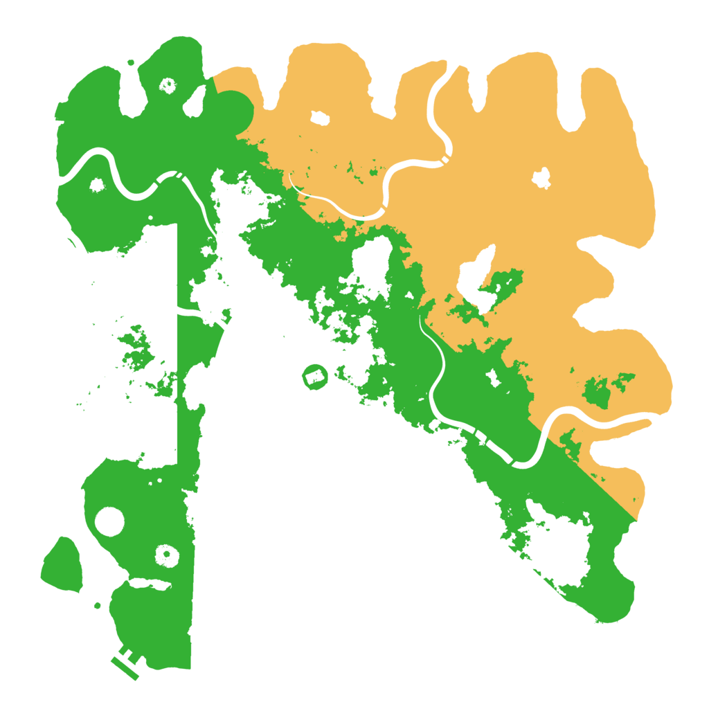 Biome Rust Map: Procedural Map, Size: 4500, Seed: 882194