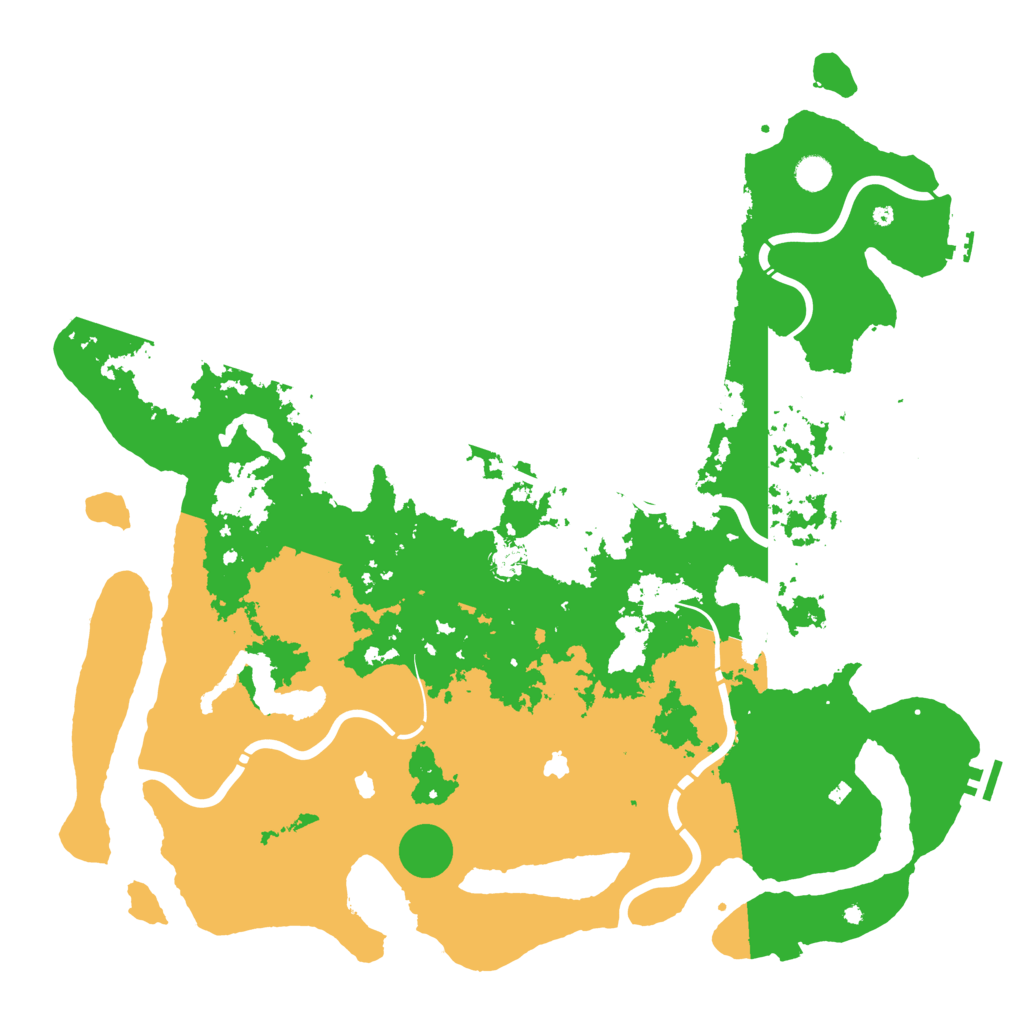 Biome Rust Map: Procedural Map, Size: 5000, Seed: 839972766