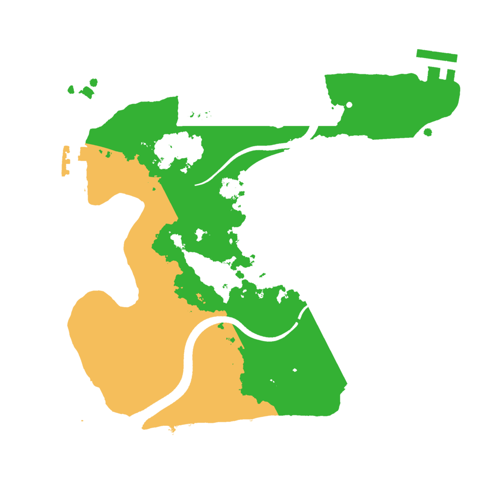 Biome Rust Map: Procedural Map, Size: 2500, Seed: 6436348