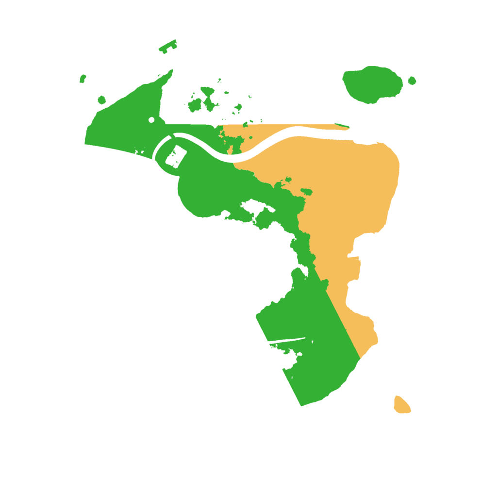 Biome Rust Map: Procedural Map, Size: 2500, Seed: 525900162