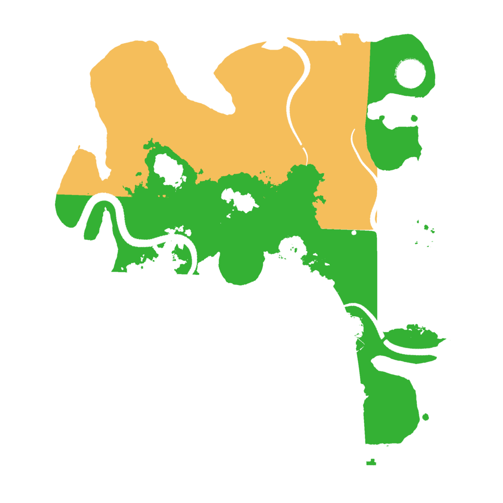 Biome Rust Map: Procedural Map, Size: 3000, Seed: 598659985