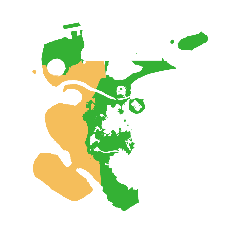 Biome Rust Map: Procedural Map, Size: 2500, Seed: 906277951