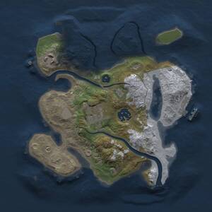 Thumbnail Rust Map: Procedural Map, Size: 2500, Seed: 906277951, 8 Monuments