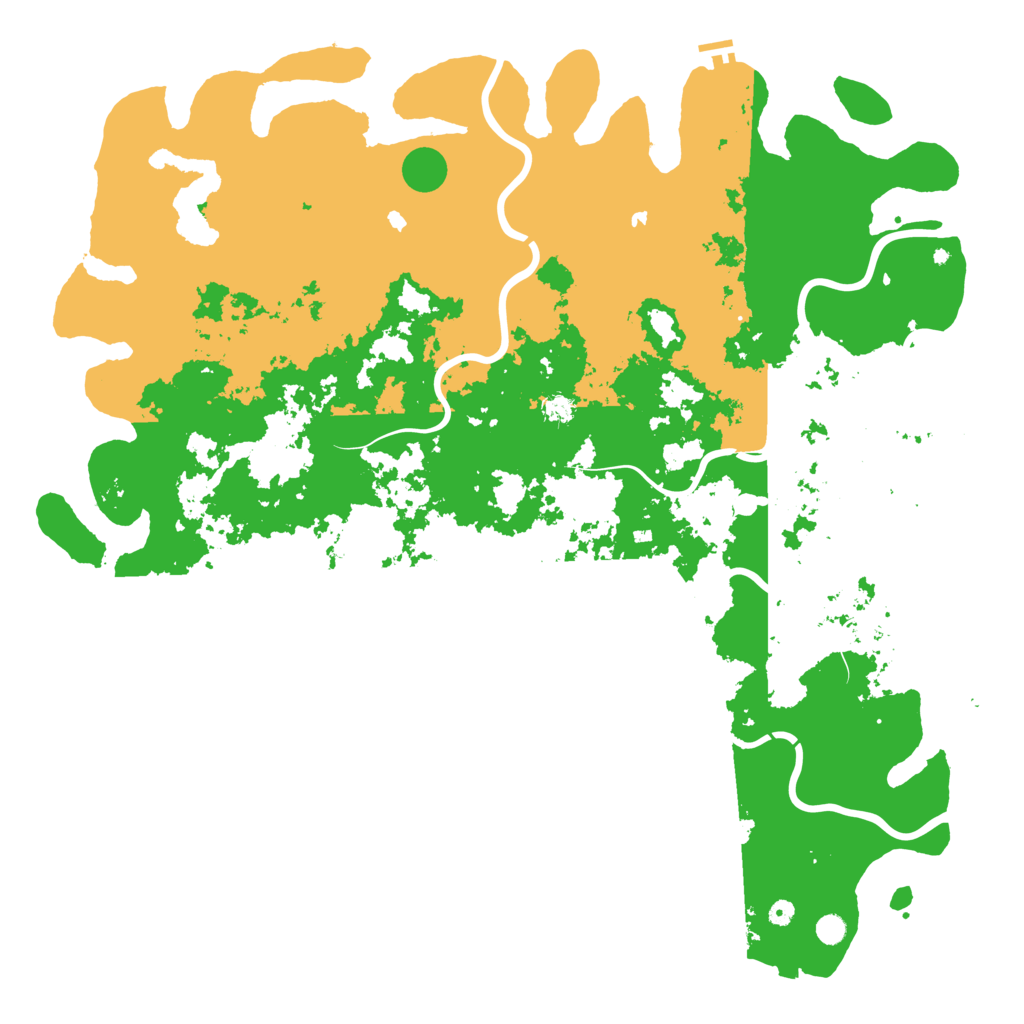 Biome Rust Map: Procedural Map, Size: 6000, Seed: 1842455439