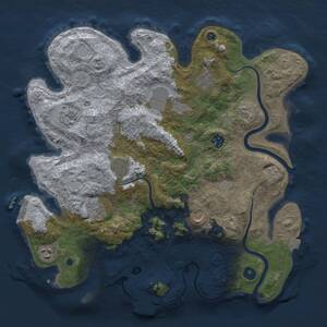 Thumbnail Rust Map: Procedural Map, Size: 3800, Seed: 1910426191, 15 Monuments