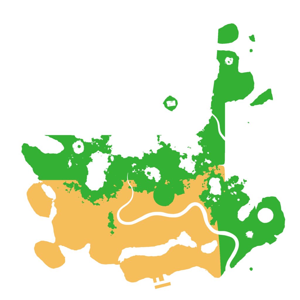 Biome Rust Map: Procedural Map, Size: 3750, Seed: 491335141