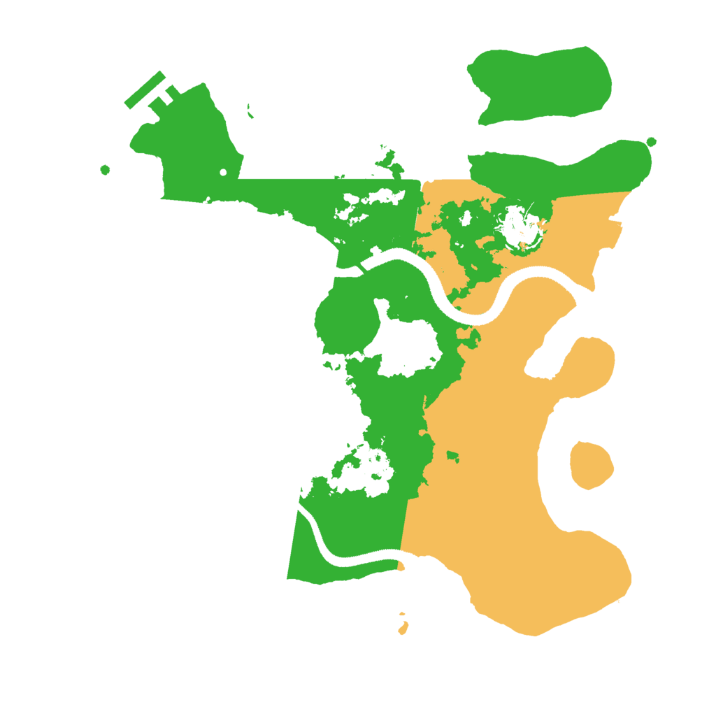 Biome Rust Map: Procedural Map, Size: 3000, Seed: 1316364286