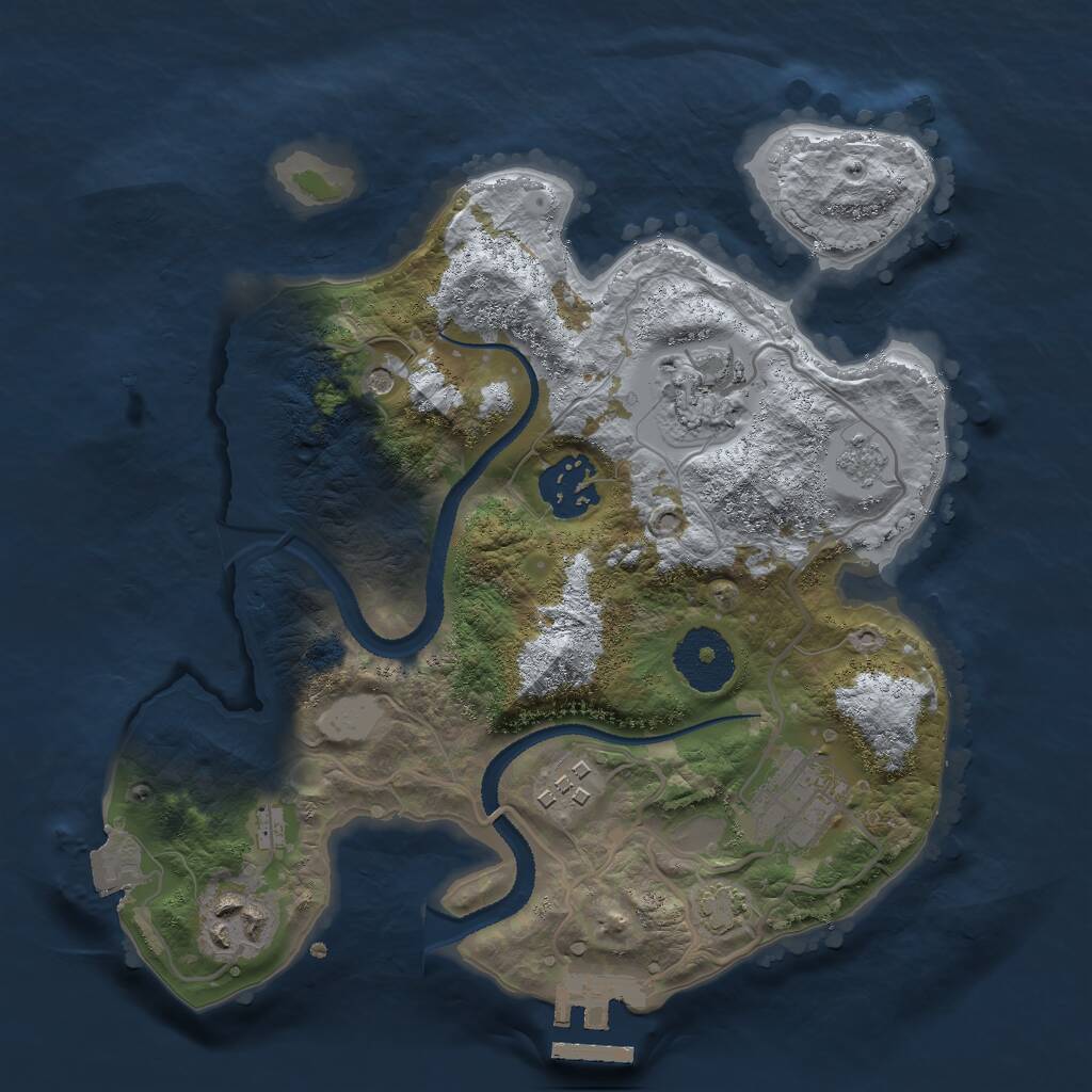 Rust Map: Procedural Map, Size: 2700, Seed: 1770292879, 10 Monuments