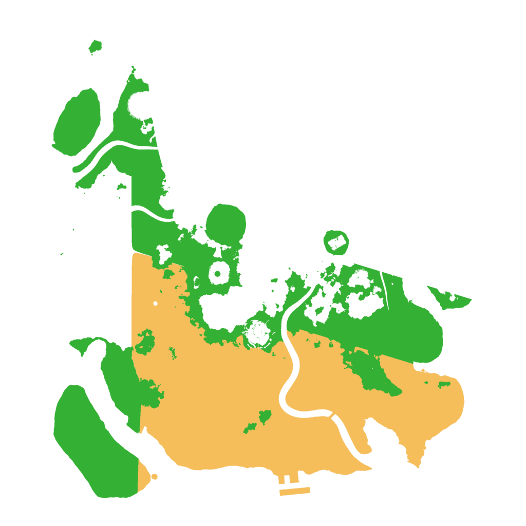 Biome Rust Map: Procedural Map, Size: 3500, Seed: 197242840