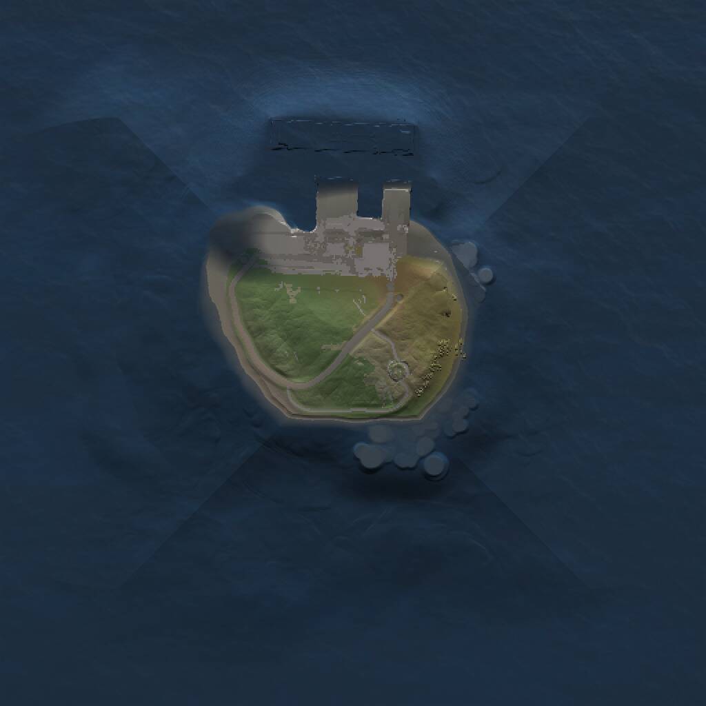 Rust Map: Procedural Map, Size: 1000, Seed: 52000, 2 Monuments