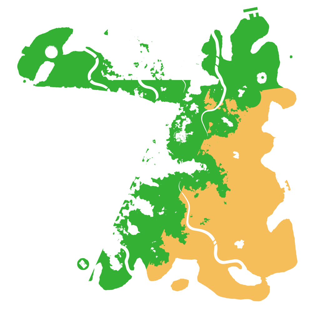 Biome Rust Map: Procedural Map, Size: 4500, Seed: 720645572