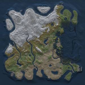 Thumbnail Rust Map: Procedural Map, Size: 4250, Seed: 22064, 17 Monuments