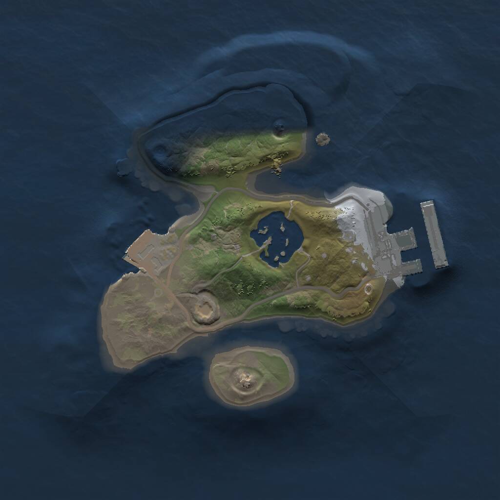 Rust Map: Procedural Map, Size: 1500, Seed: 1211362435, 3 Monuments