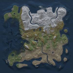 Thumbnail Rust Map: Procedural Map, Size: 4250, Seed: 514900188, 17 Monuments