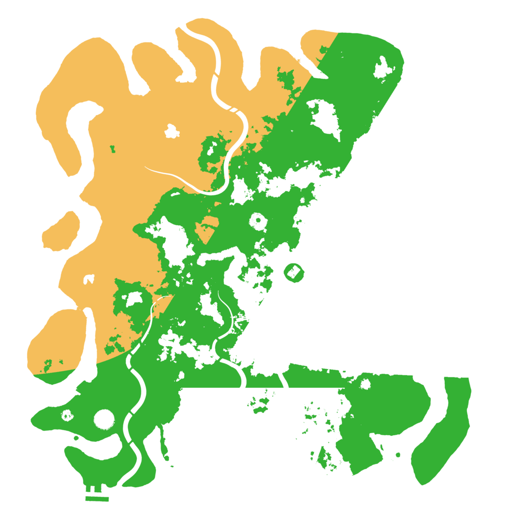 Biome Rust Map: Procedural Map, Size: 4500, Seed: 1021874875
