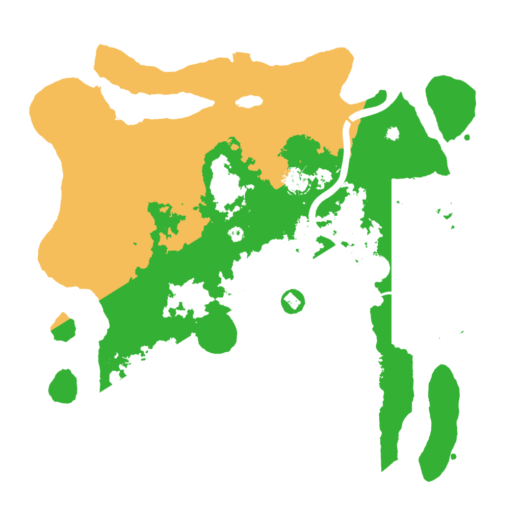 Biome Rust Map: Procedural Map, Size: 3500, Seed: 8342587