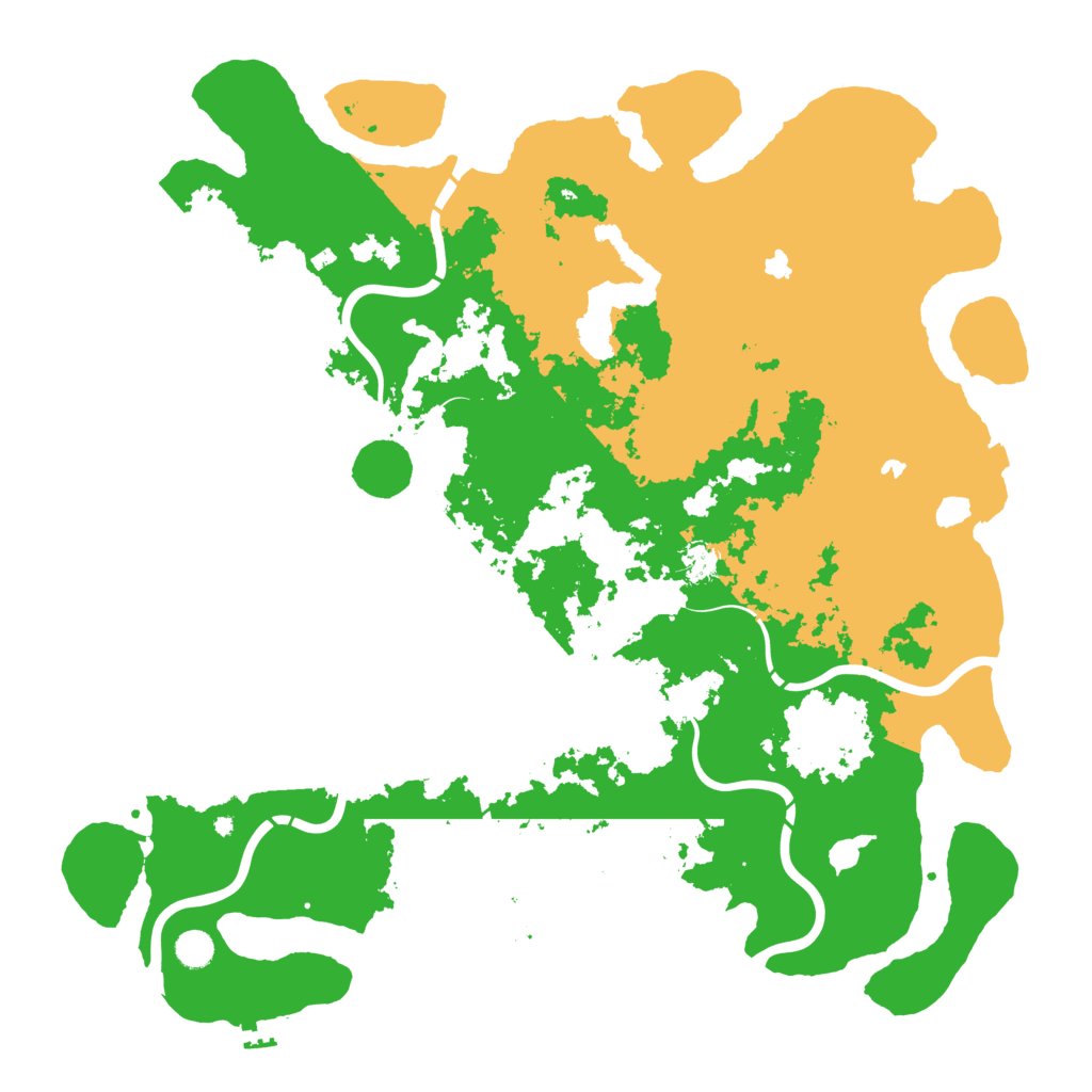 Biome Rust Map: Procedural Map, Size: 5000, Seed: 267155803