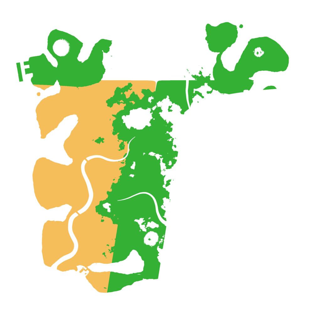 Biome Rust Map: Procedural Map, Size: 3400, Seed: 869454987