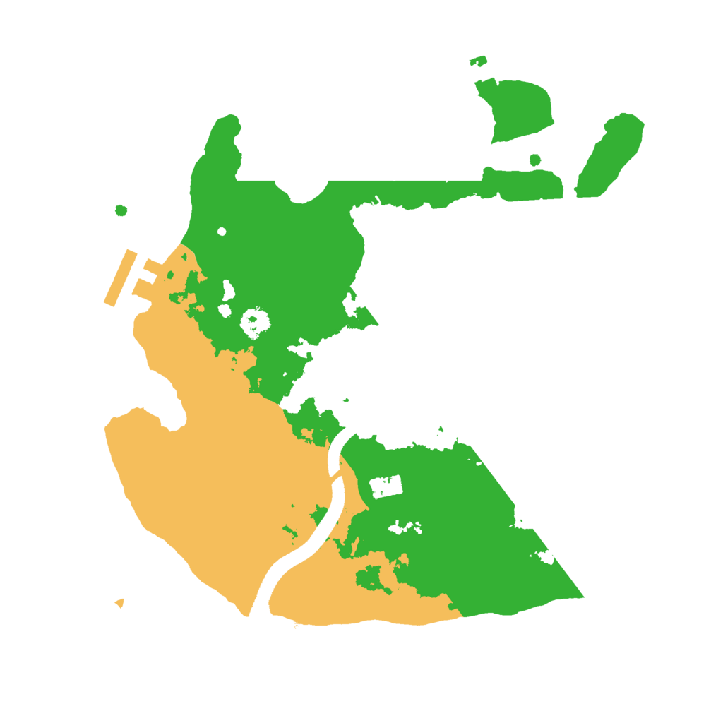 Biome Rust Map: Procedural Map, Size: 2500, Seed: 2512314