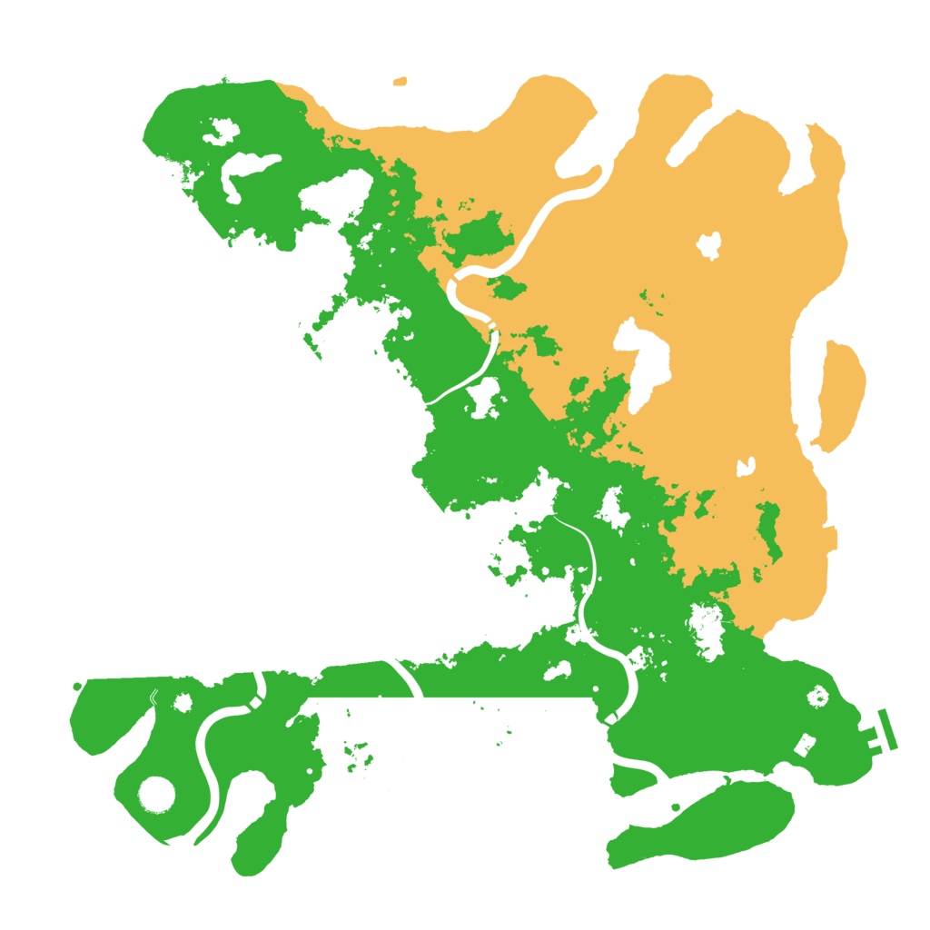 Biome Rust Map: Procedural Map, Size: 4500, Seed: 431583214