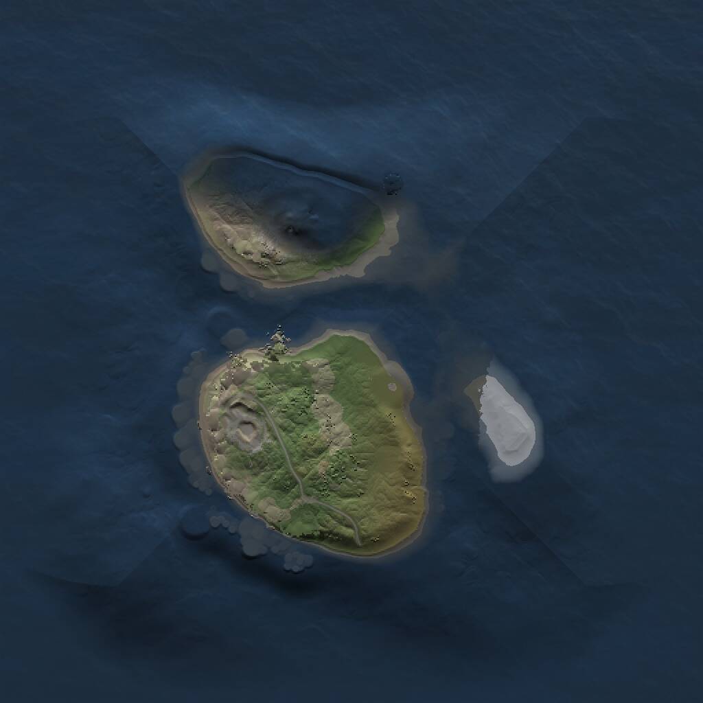 Rust Map: Procedural Map, Size: 1350, Seed: 1216280912, 1 Monuments