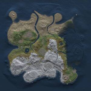 Thumbnail Rust Map: Procedural Map, Size: 3000, Seed: 533295175, 11 Monuments