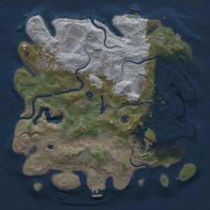 Thumbnail Rust Map: Procedural Map, Size: 4250, Seed: 295084032, 17 Monuments