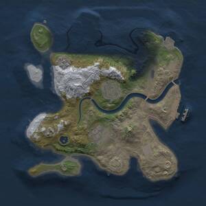 Thumbnail Rust Map: Procedural Map, Size: 2500, Seed: 582679649, 7 Monuments