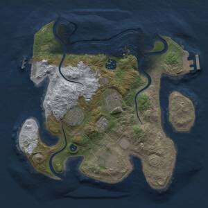 Thumbnail Rust Map: Procedural Map, Size: 2800, Seed: 750368202, 10 Monuments