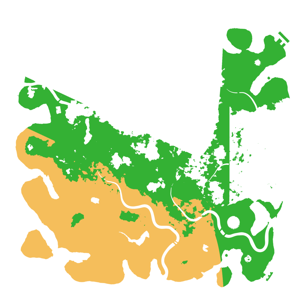 Biome Rust Map: Procedural Map, Size: 4500, Seed: 597418997
