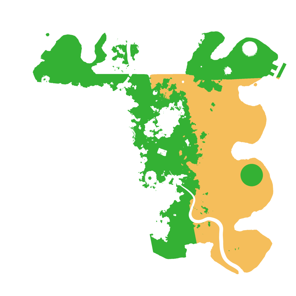 Biome Rust Map: Procedural Map, Size: 3500, Seed: 1366950189