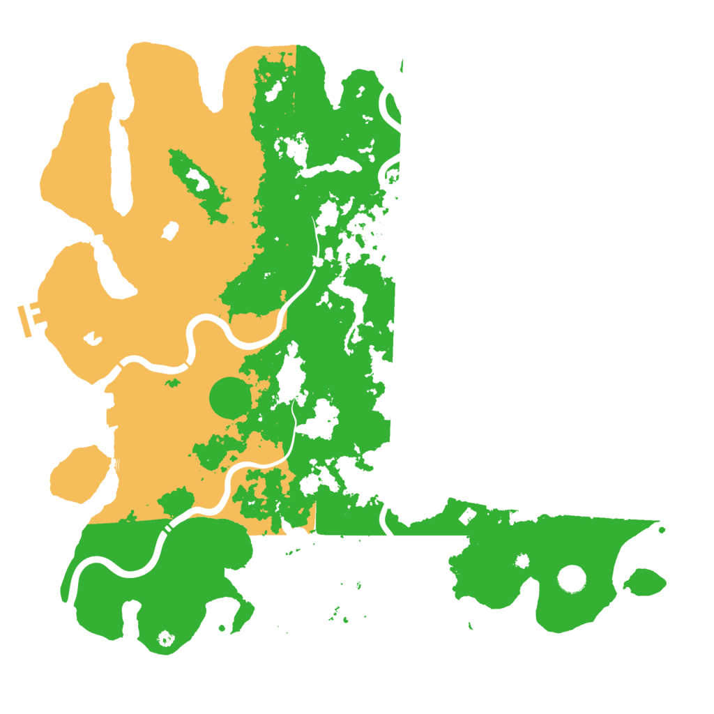 Biome Rust Map: Procedural Map, Size: 4500, Seed: 725118677