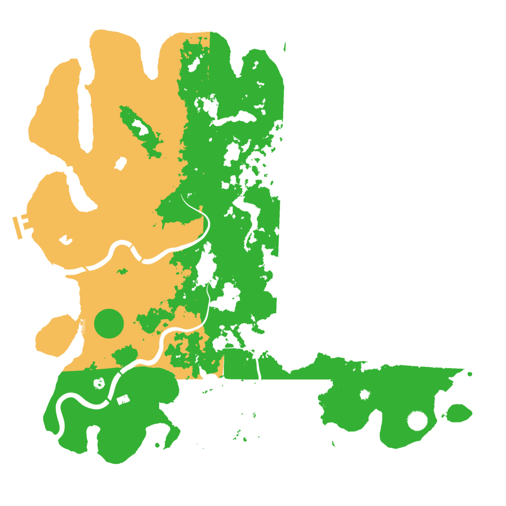 Biome Rust Map: Procedural Map, Size: 4500, Seed: 725118677